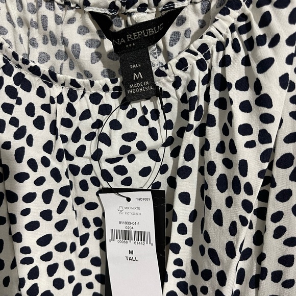 Banana Republic black & white cheetah dress. New with tags. Sz medium tall. - Picture 3 of 3